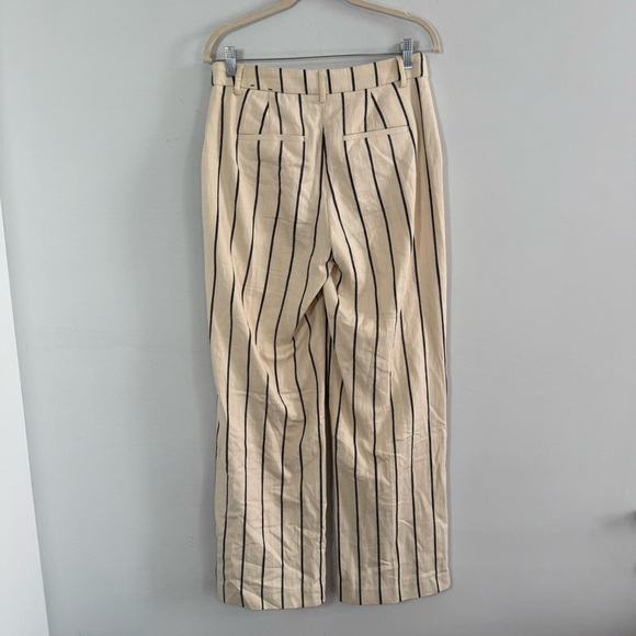 Express Editor Midrise Stripped Trouser Pants, Size 4, 100% Cotton - Picture 11 of 13
